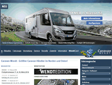 Tablet Screenshot of caravan-wendt.de